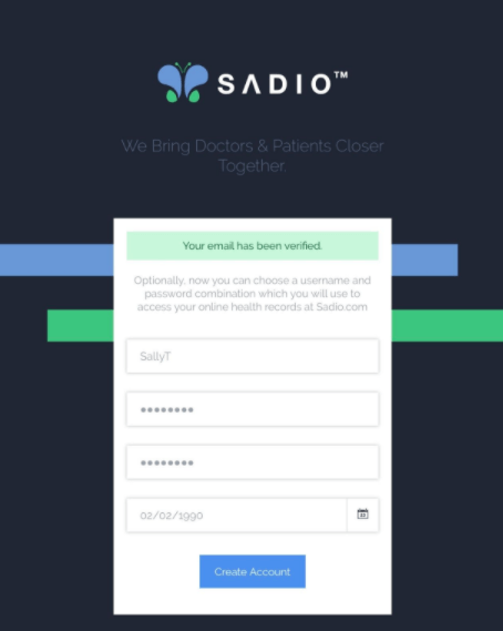 Sadio Patient Portal